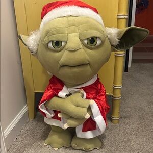 Santa Yoda Plush Toy